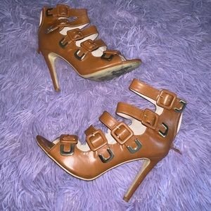Versace Abbigliamento Shoes Versace 19.69 Abbigliamento Sportivo Cognac Strappy